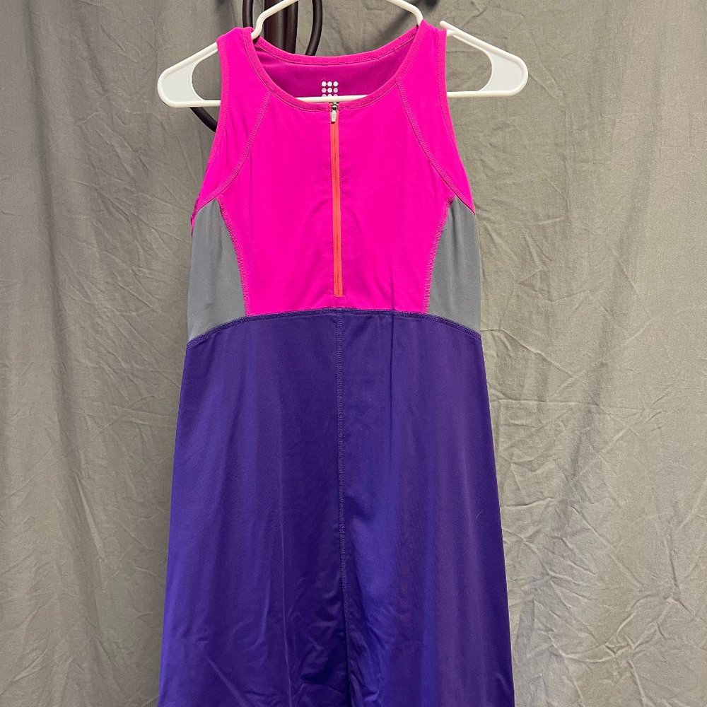 Title Nine Athleisure Color Block Bright Mini Dress size Small